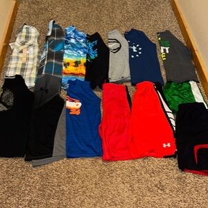 Lot of size youth XL short sleeve tops.